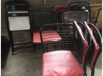 Vintage Cosco Folding Chairs, 13 Total