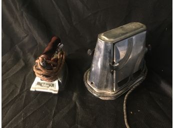 Vintage Small Appliances- Toaster And Iron