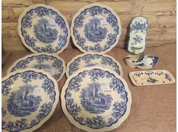 Spode Blue Room And Delft Pieces