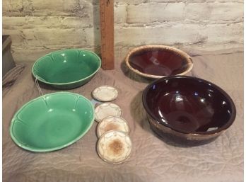 Vintage Bowls And Butter Pats
