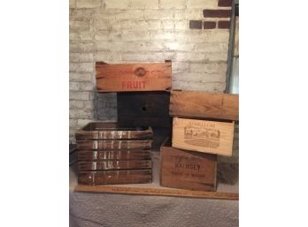 Large Wooden Crate Assortment