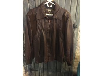 Vintage Leather Jacket- Distinct Leather- 44R