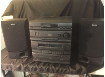 Sony Lbt, D250 Stereo, 5 Disc, Dual Cassette, Works Great