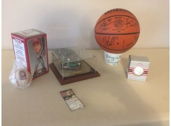 Sport Assortment- UC 95/96 Signed Basket Ball- Aurora Pickup