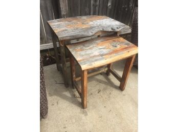 Teak Outdoor Stackable Tables - Greendale Pick Up