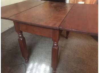 Cherry Dropleaf Table, Was Used As A Flat Screen Stand, Bows In The Middle - Greendale Pick Up