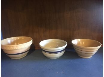 Over And Back Yellow Wear Mixing Bowls