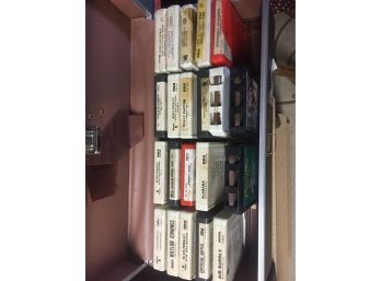 Large Variety Of 8 Tracks, Air Supply, Elvis, Alabama, Dolly Parton, Johnny Cash, Eddie Money And More