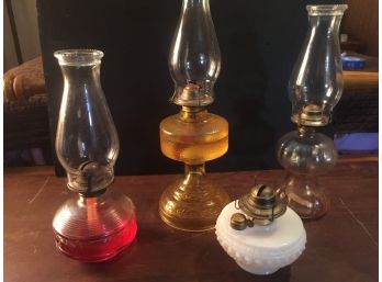 Vintage Oil Lamp Assotment