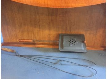 Vintage Bed Warmer And Rug Beater