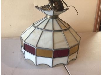 Vintage Hanging Slag Lamp