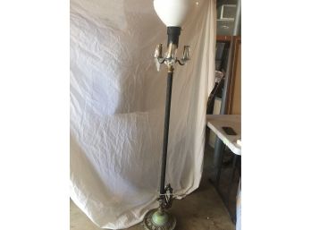 Vintage Floor Lamp Agite And Metal Base