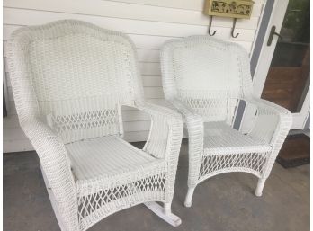 2 Resin Wicker Look Chairs- - RISING SUN PICK UP