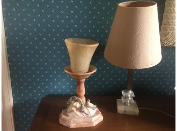 Vintage Wicker Mirror And Lamps- RISING SUN PICK UP