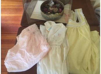 Vintage Night Gowns And Buttons RISING SUN PICK UP
