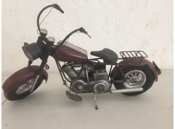 Metal Motorcycle Dcor- AURORA PICK UP