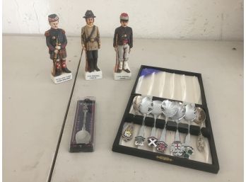 Civil War Figurenes And England Spoon Collection - AURORA PICKUP