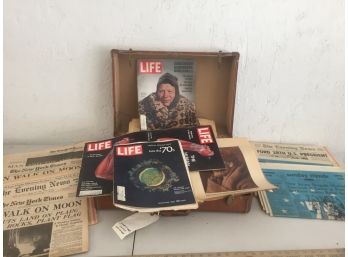 Vintage Life Magazine And Newspaper Assortment - AURORA PICK UP