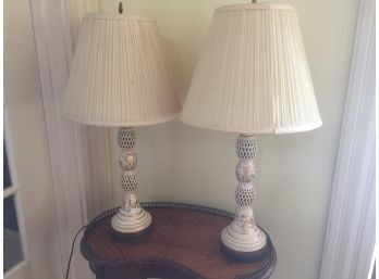 Pair Of Vintage Lamps RISING SUN PICK UP