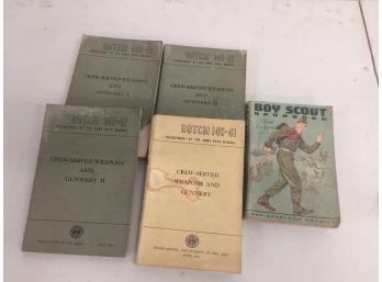 Vintage ROTC And Boy Scout Handbooks