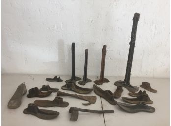 Cast Iron Shoe Forms, 1 Wooden