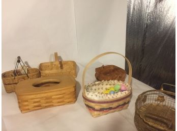 Longaberger Easter Baste And Other Basket Assortment