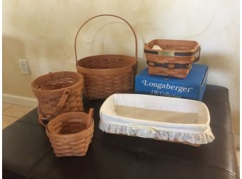 Longaberger Assortment #8 1990 Berry Basket And More