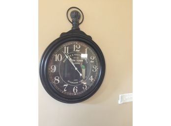 Large Wooden Wall Clock From Pottery Barn