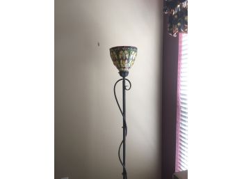 Stained Glass Lamp With Metal Base