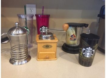 Zassenhaus Coffee Grinder And Coffee Cup Assortment