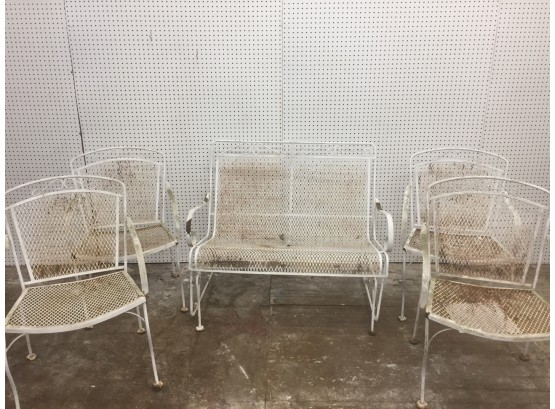 Double Glider W 4 Chairs