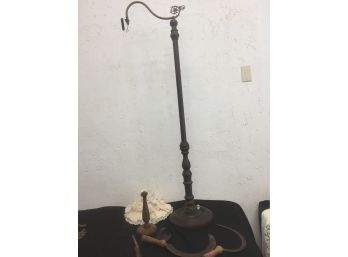 Antique Lamp Base, Grass Sickles, And More