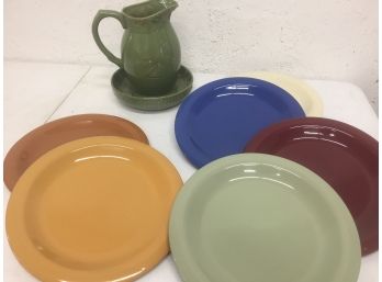 Gibson Plates,  Pitcher And Bowl