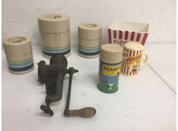 Vintage Kitchen Items And More, Peanuts Thermos