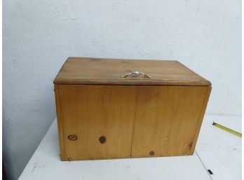 Handmade Wooden Chest With Compartment