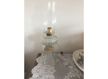 Vintage Kerosene Lamp Made Into Electric Lamp