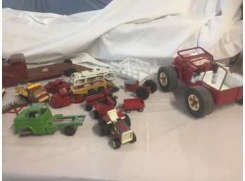 Vintage Metal Toys- Truck, Tractors, Tonka Jeep, Toy Gun And More