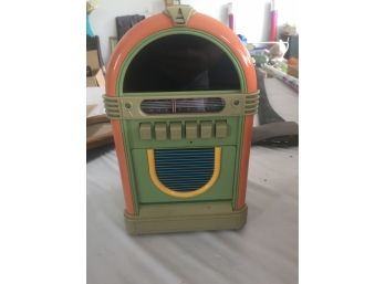 Juke Box Radio/ Cassette Player, Takes Batteries Or A 9volt Cord Not Included
