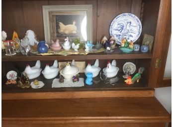 Vintage Hen Candy Dishes And Other Collectibles