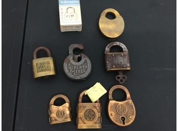 Vintage Padlocks, Yale, Liberty, Y & T And More