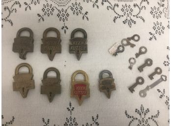 Vintage Keen Kutter Locks And Unmatched Keys