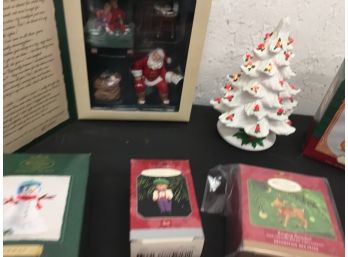Hallmark Christmas Collectibles And Ceramic Christmas Tree