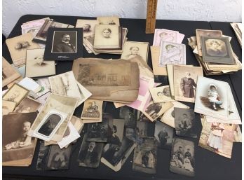 Large Assortment Of Antique Photos, Tin Types, Mail And More Many Local Items And Photos