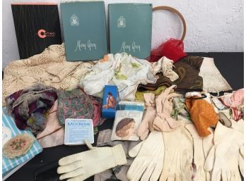 Vintage Ladies Accessories- Gloves, Scarves, Hosiery And More