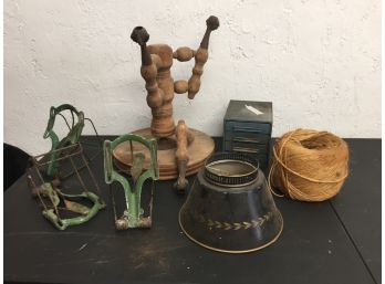 Vintage Assortment, Traps, Clawfoot Piano Stool And More
