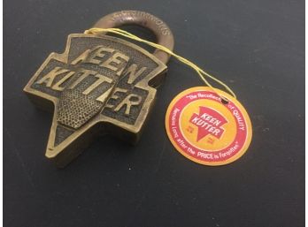 Antique Keen Kutter Padlock With Dust Cover
