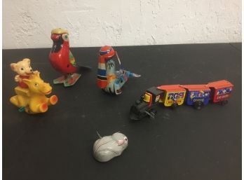 Vintage Tin And Rubber Toys