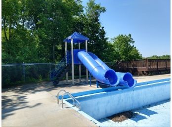 Double Water Slide- Use As A Water Slide Or Playground Slide.