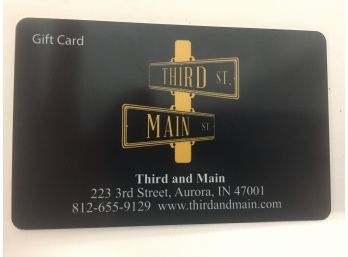 $200 Third And Main Gift Card-