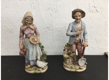 Homco Figurines, Old Blur Ribbon Decanter